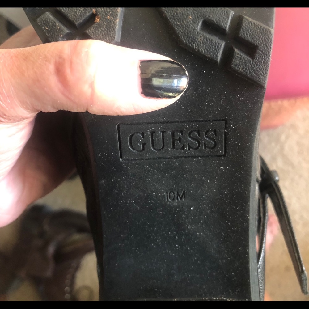GUESS Moto style heeled boots EUC!!! - Picture 4 of 4